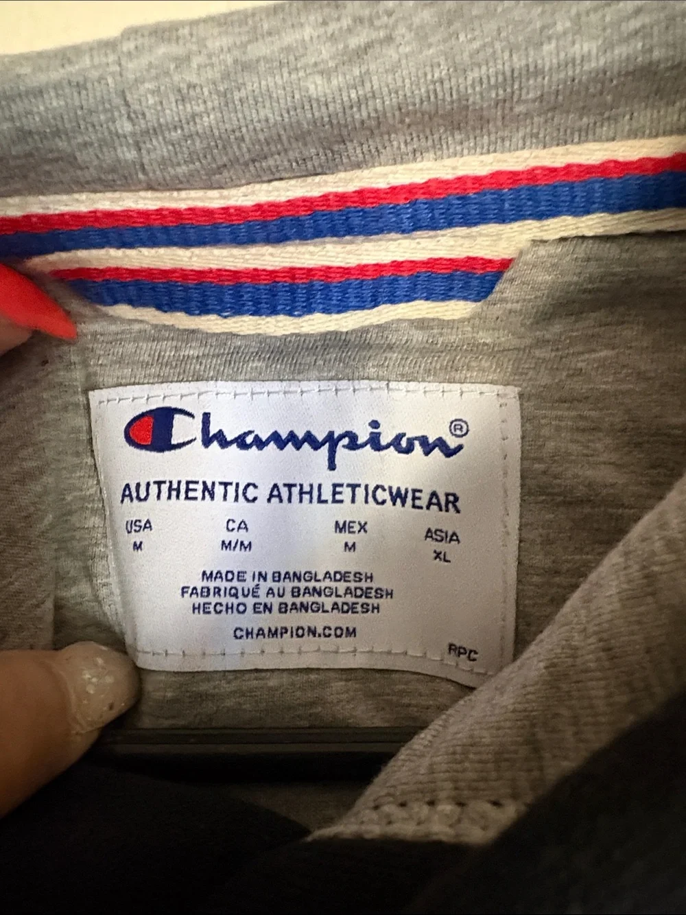 Champion Black Crewneck Hoodie with Logo